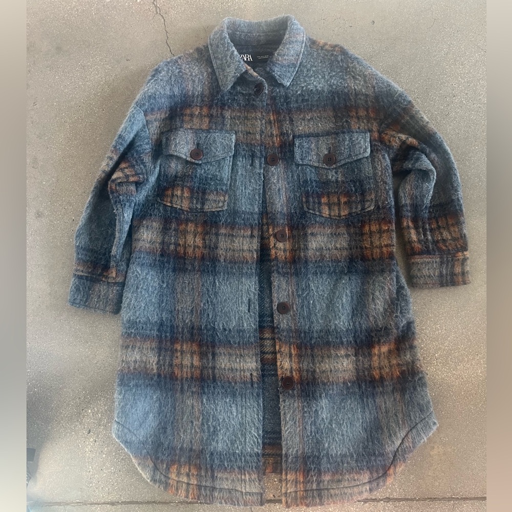 Zara Multicolor Long Flannel